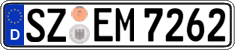 German license plate, Regular plates