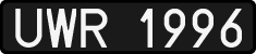 License plates of Poland, 1976 year system