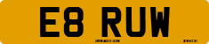 License plate of the United Kingdom, 1983 year system