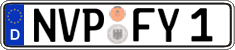 German license plate, Regular plates