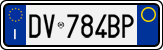 License plate of Italy, Cars (1994 year series)