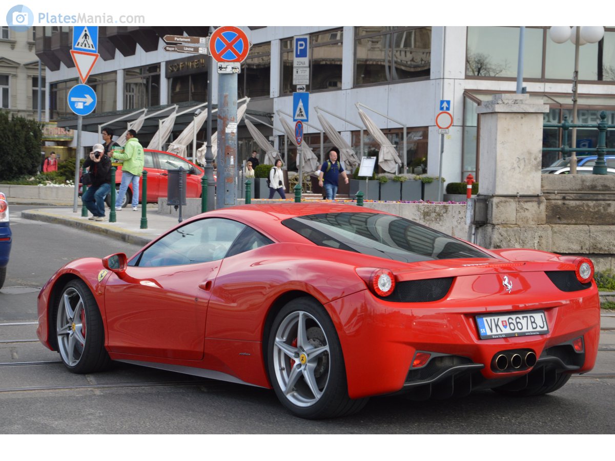 VK-667BJ, Ferrari 458 1st gen Italia (F142), 2009–2015