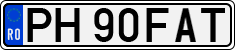 License plate of Romania, Regular plates