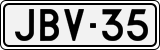License plate of Finland, Cars