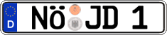German license plate, Regular plates