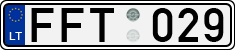 License plate of Lithuania, Cars