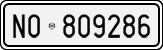 License plate of Italy, Cars (1927 year series)