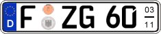 German license plate, Seasonal plates