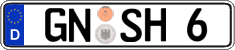 German license plate, Regular plates