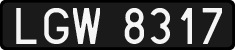 License plates of Poland, 1976 year system