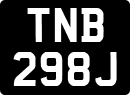 License plate of the United Kingdom, 1963 year system