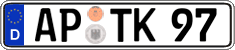 German license plate, Regular plates