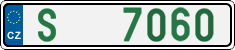 License plate of the Czech Republic, Dealer (2001)