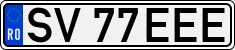 License plate of Romania, Regular plates