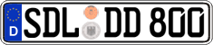 German license plate, Regular plates