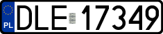 License plates of Poland, Regular car plates