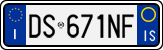 License plate of Italy, Cars (1994 year series)