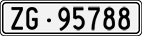 License plate of Switzerland, Cars