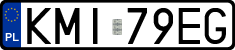 License plates of Poland, Regular car plates