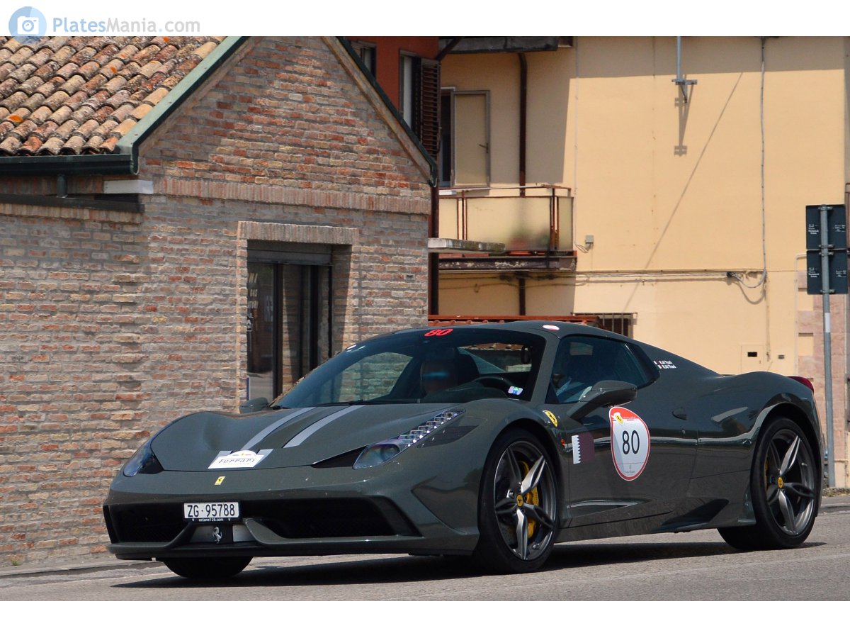 ZG 95788, Ferrari 458 Speciale A, 2014–2015