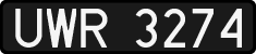 License plates of Poland, 1976 year system