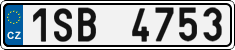 License plate of the Czech Republic, Cars (2001)