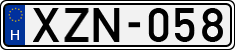 license plates of Hungary, Cars (1990)