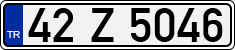 License plate of Turkey, Regular plates