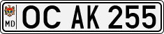 License plate of Moldova, Cars (1992)