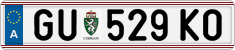License plate of Austria, Regular plates
