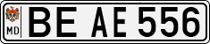 License plate of Moldova, Cars (1992)