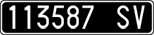 License plate of Italy, Cars (1927 year series)