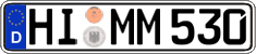 German license plate, Regular plates