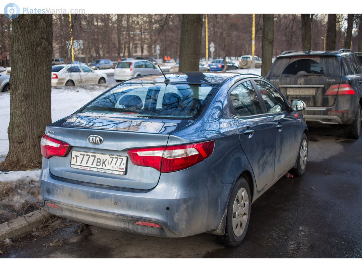 т 777 вк 777, Kia Rio 