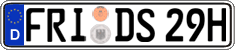 German license plate, Plates for oldtimers (type 