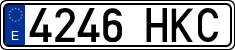 License plates of Spain, Ordinary (2000)
