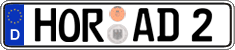 German license plate, Regular plates