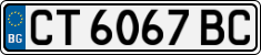 License plate of Bulgaria, Cars