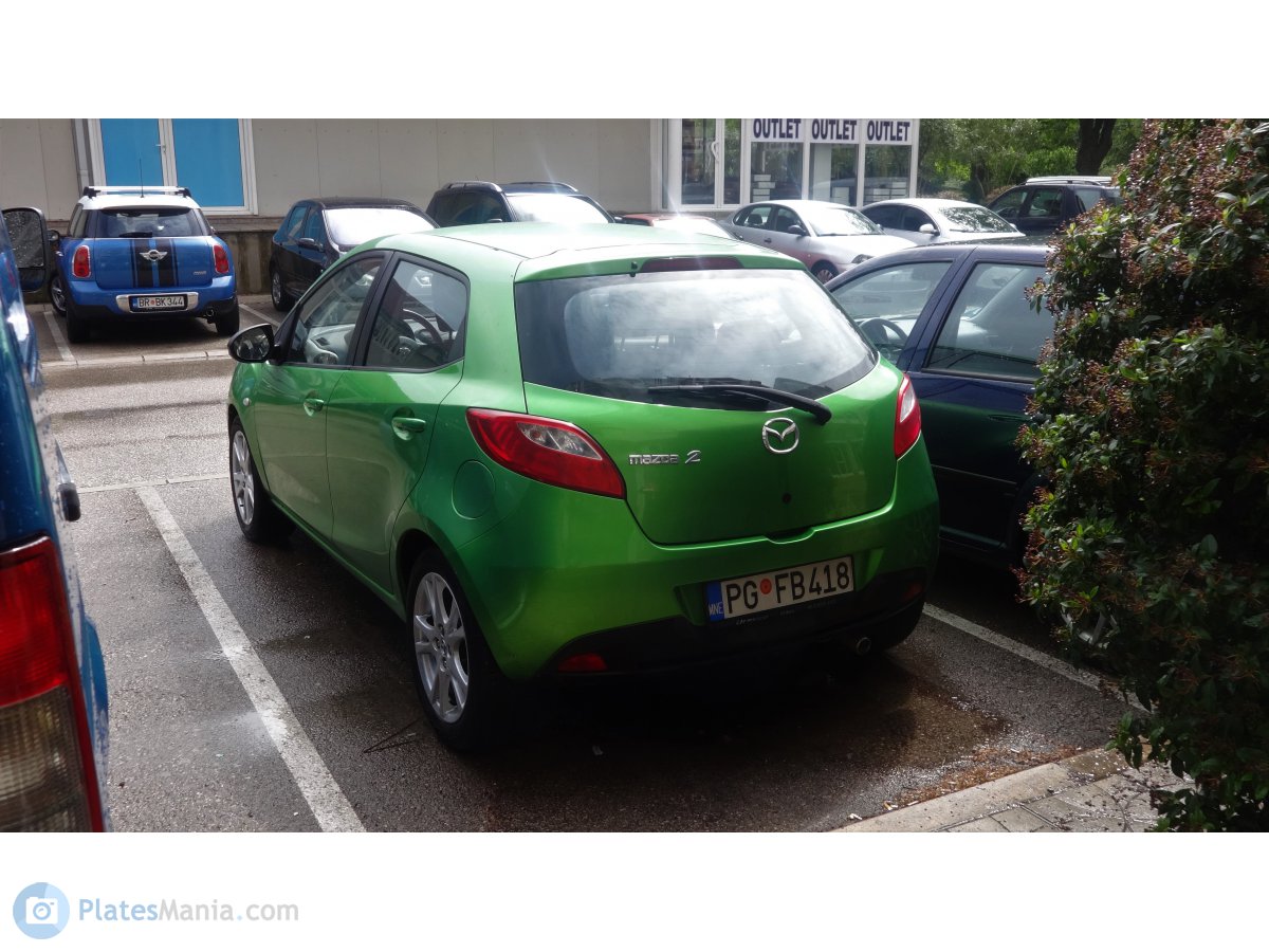 PG FB418, Mazda 2 2nd gen 3-door Hatch (DE), 2007­–2014