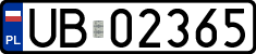 License plates of Poland, Military