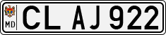 License plate of Moldova, Cars (1992)