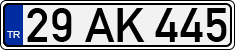 License plate of Turkey, Regular plates
