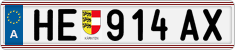 License plate of Austria, Regular plates