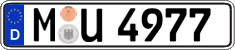 German license plate, Regular plates