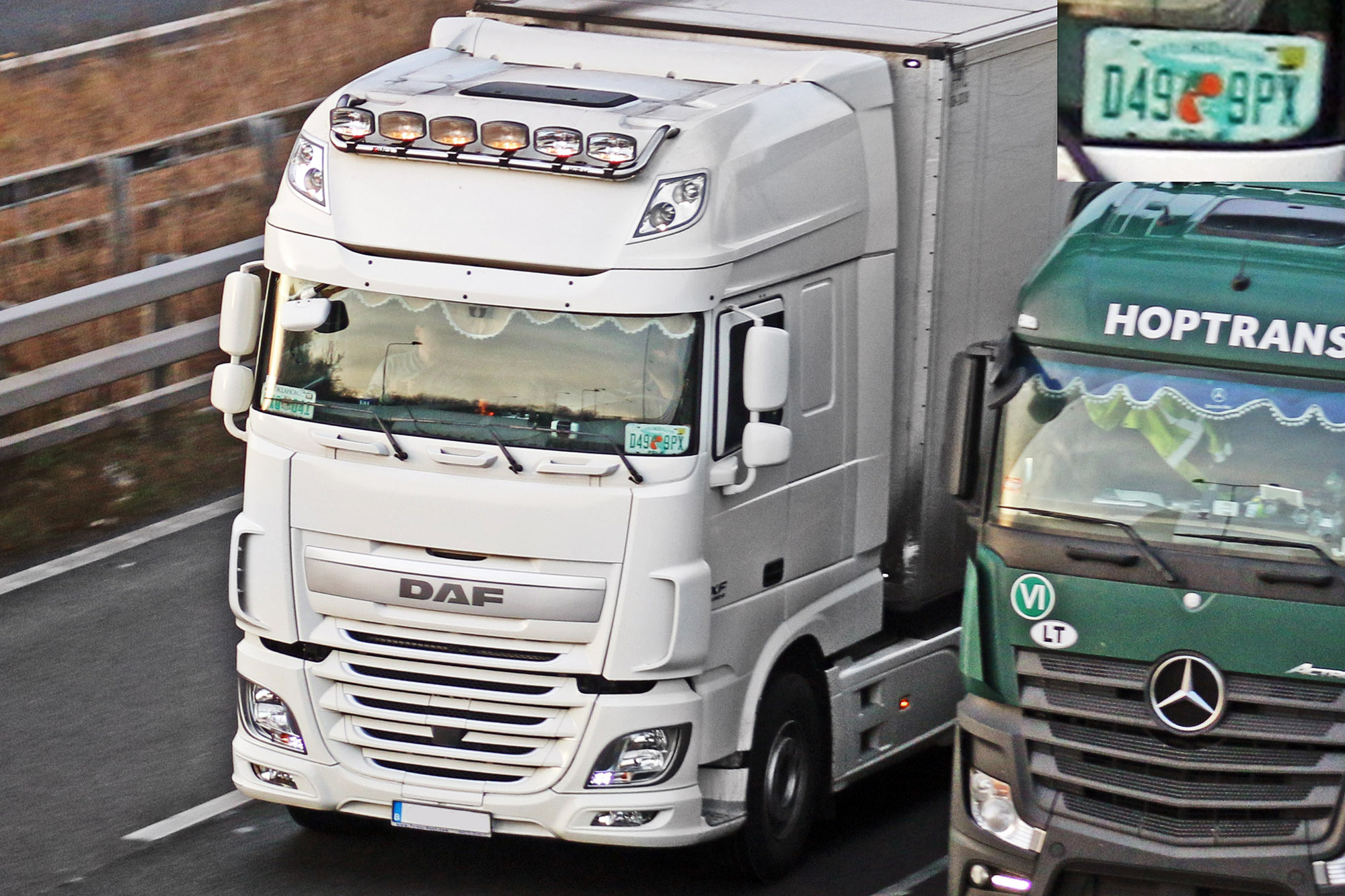 D49 9PX, License plate without vehicle 