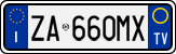 License plate of Italy, Cars (1994 year series)