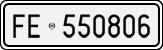 License plate of Italy, Cars (1927 year series)