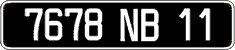 French license plate, FNI