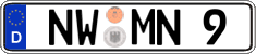 German license plate, Regular plates