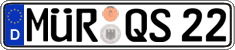 German license plate, Regular plates